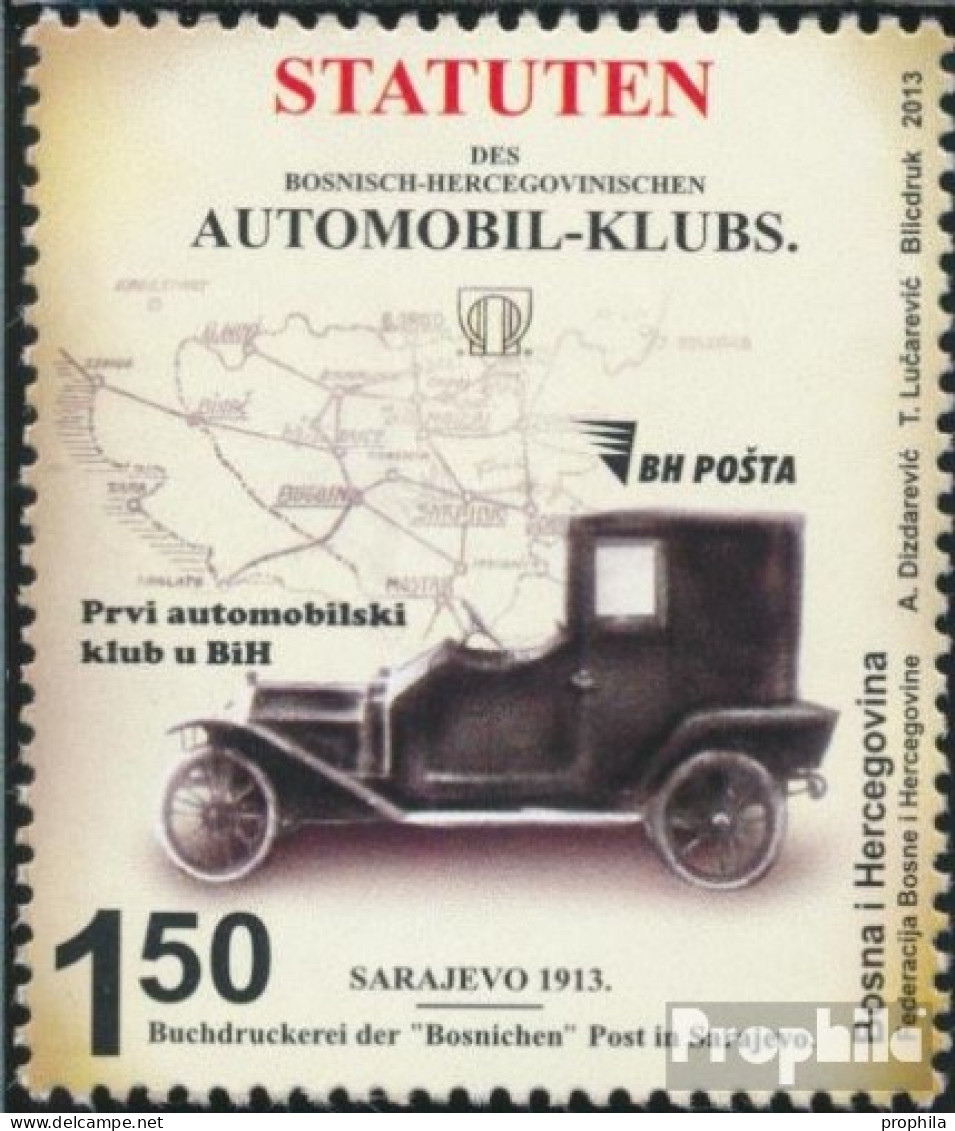 Bosnien-Herzegowina 634 (kompl.Ausg.) Postfrisch 2013 Automobilclub - Bosnië En Herzegovina