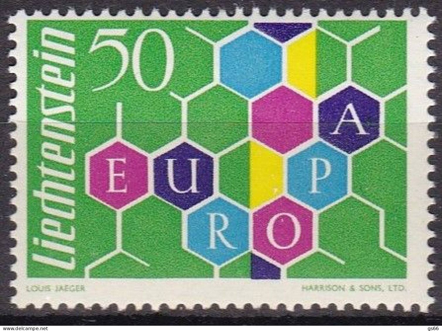 Liechtenstein, 1960, 398, MNH **,  Europa. - Ungebraucht