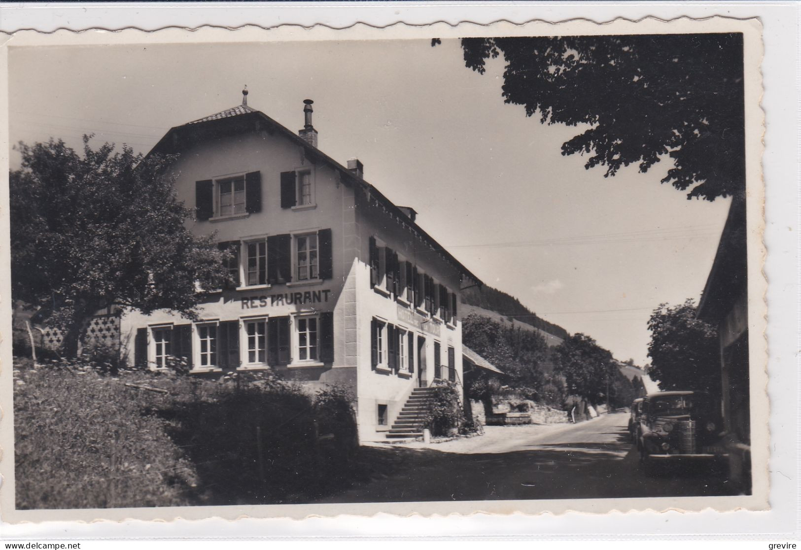 Châtel-sur-Montsalvens, Hôtel De La Tour. Carte-photo - Châtel-sur-Montsalvens