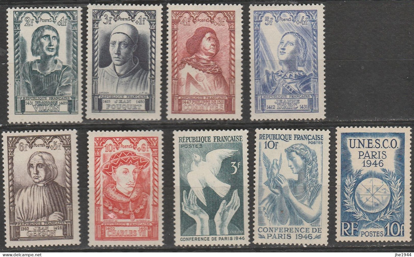 France N° 765 à 770 * La Série (et 761, 762, 771 En Plus) - Unused Stamps