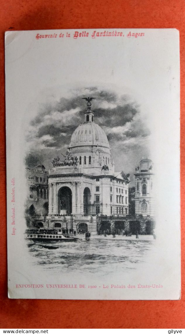 CPA (75)  Exposition Universelle De 1900. Le Palais Des Etats Unis D'Amérique. Pub Au Verso.  (7A.626) - Tentoonstellingen