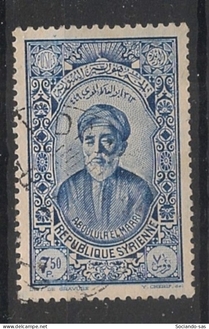 SYRIE - 1934 - N°YT. 234 - El Ma'ari 7pi50 Outremer - Oblitéré / Used - Usati
