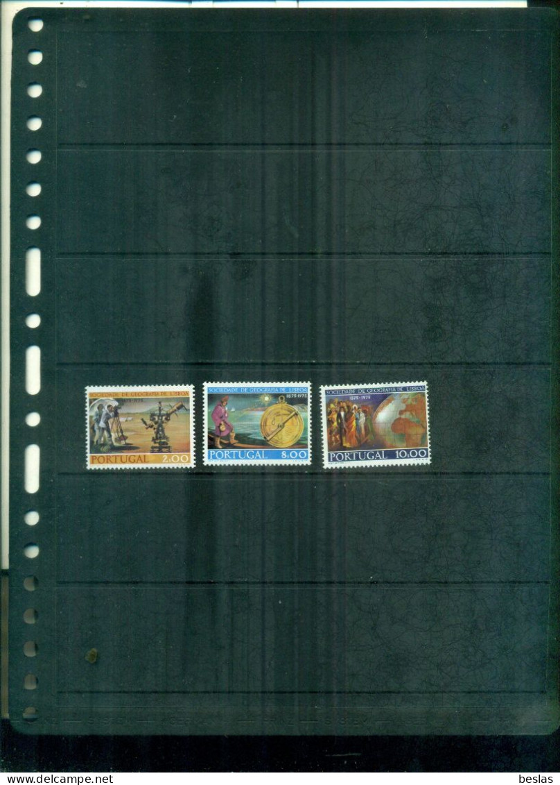 PORTUGAL 100 SOCIETE GEOGRAPHIQUE DE LISBONNE 3 VAL NEUFS A PARTIR DE 0.75  EUROS - Unused Stamps
