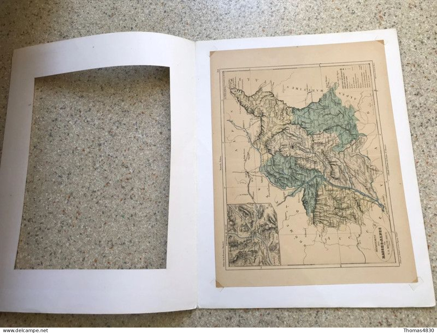 Carte Des Basses-Alpes / Gravure Originale / Circa 1880 : 37 Cm X 28 Cm - Geographical Maps