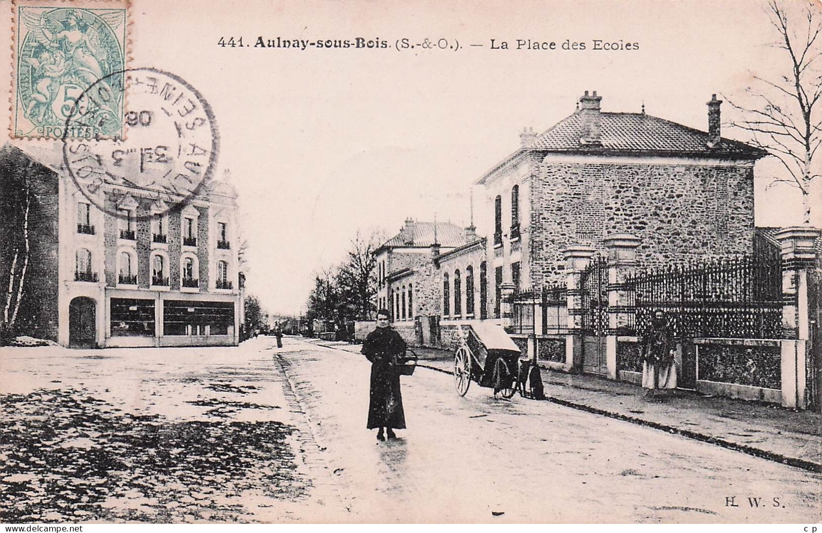 Aulnay Sous Bois -  Place Des Ecoles  -   CPA °J - Sonstige & Ohne Zuordnung