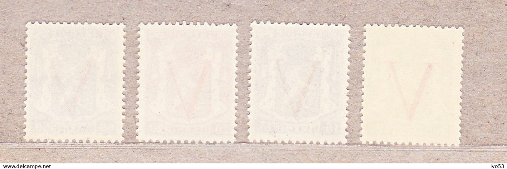 1944 Nr 670-73** Zonder Scharnier.Bevrijding Staatswapen Met Opdruk V. - Unused Stamps