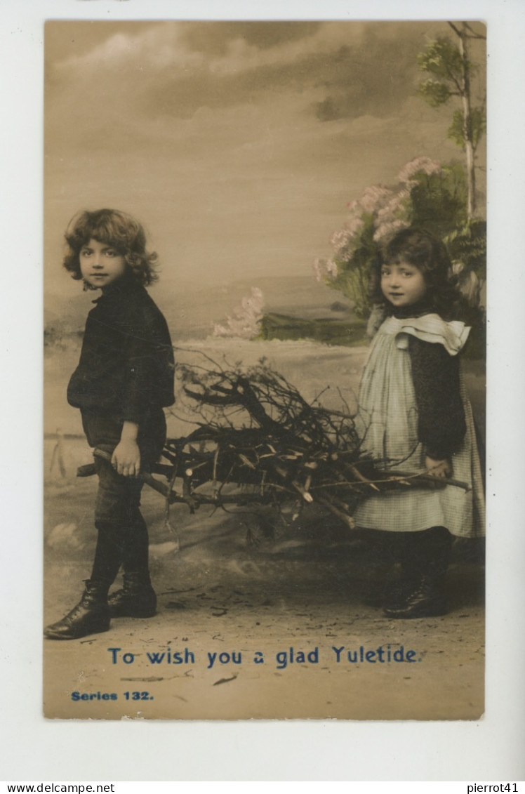 ENFANTS - LITTLE GIRL - MAEDCHEN - Jolie Carte Fantaisie Enfants "To Wish You A Glad Yuletide " - Portraits
