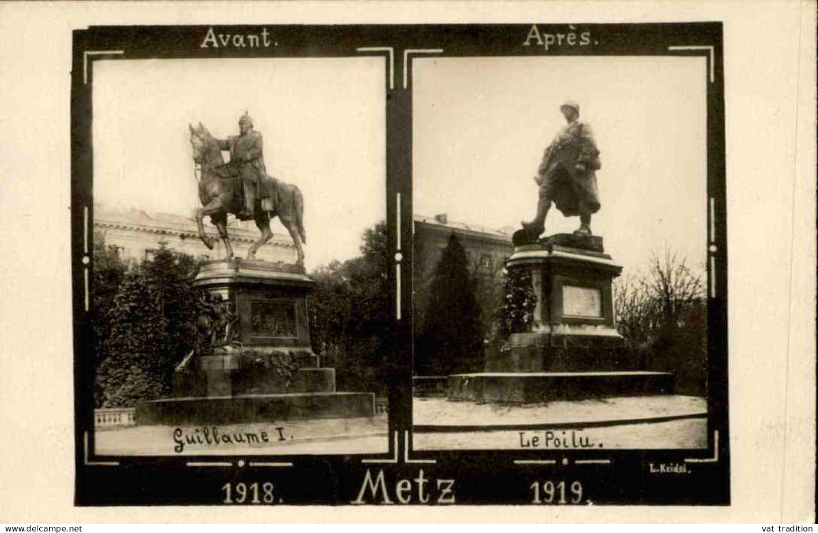 MILITARIA - Carte Postale Photo - Souvenir  De Metz  - L 152317 - Guerre 1914-18