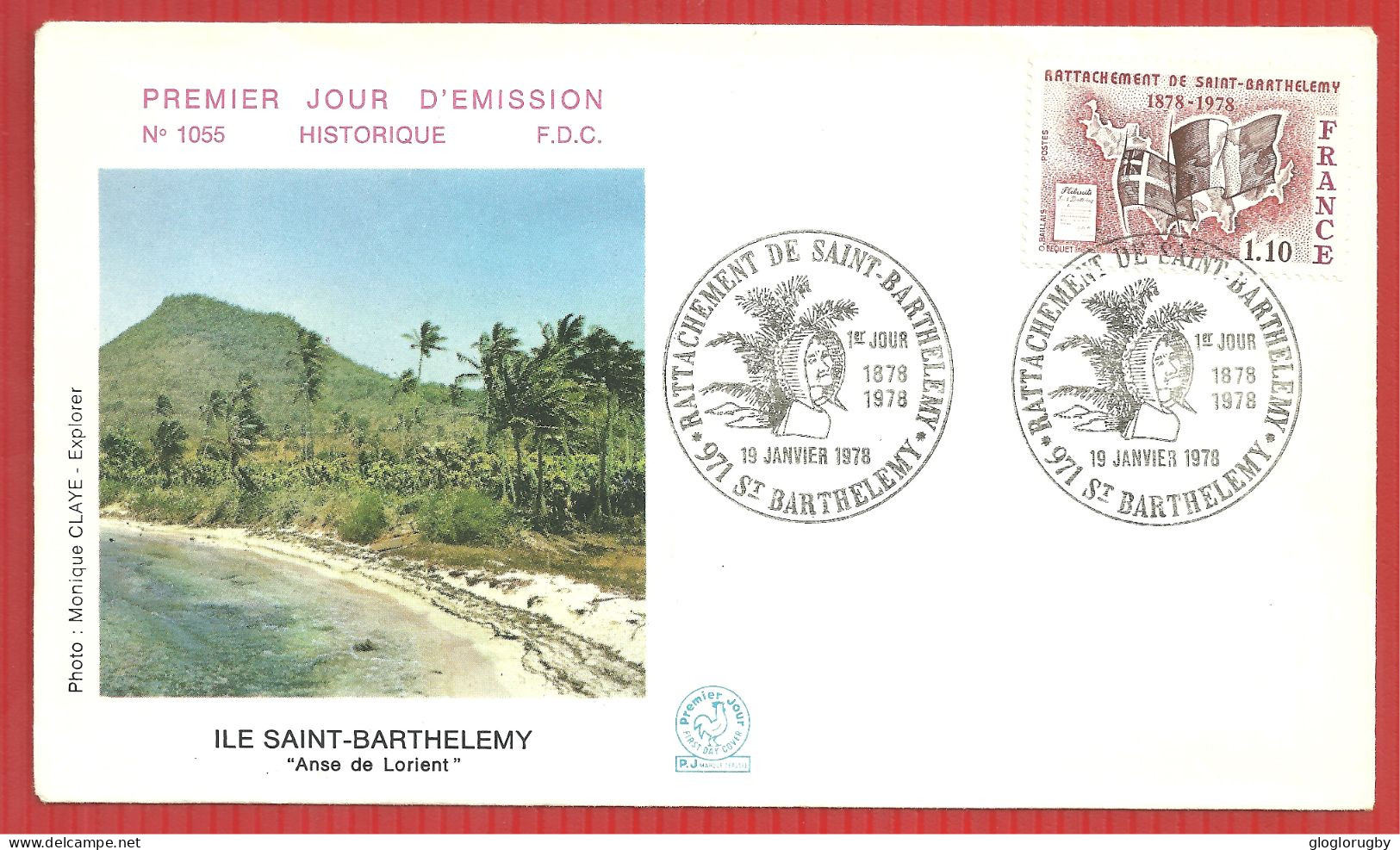 FDC ILE  19 1 1978 SAINT BARTELEMY - 1970-1979