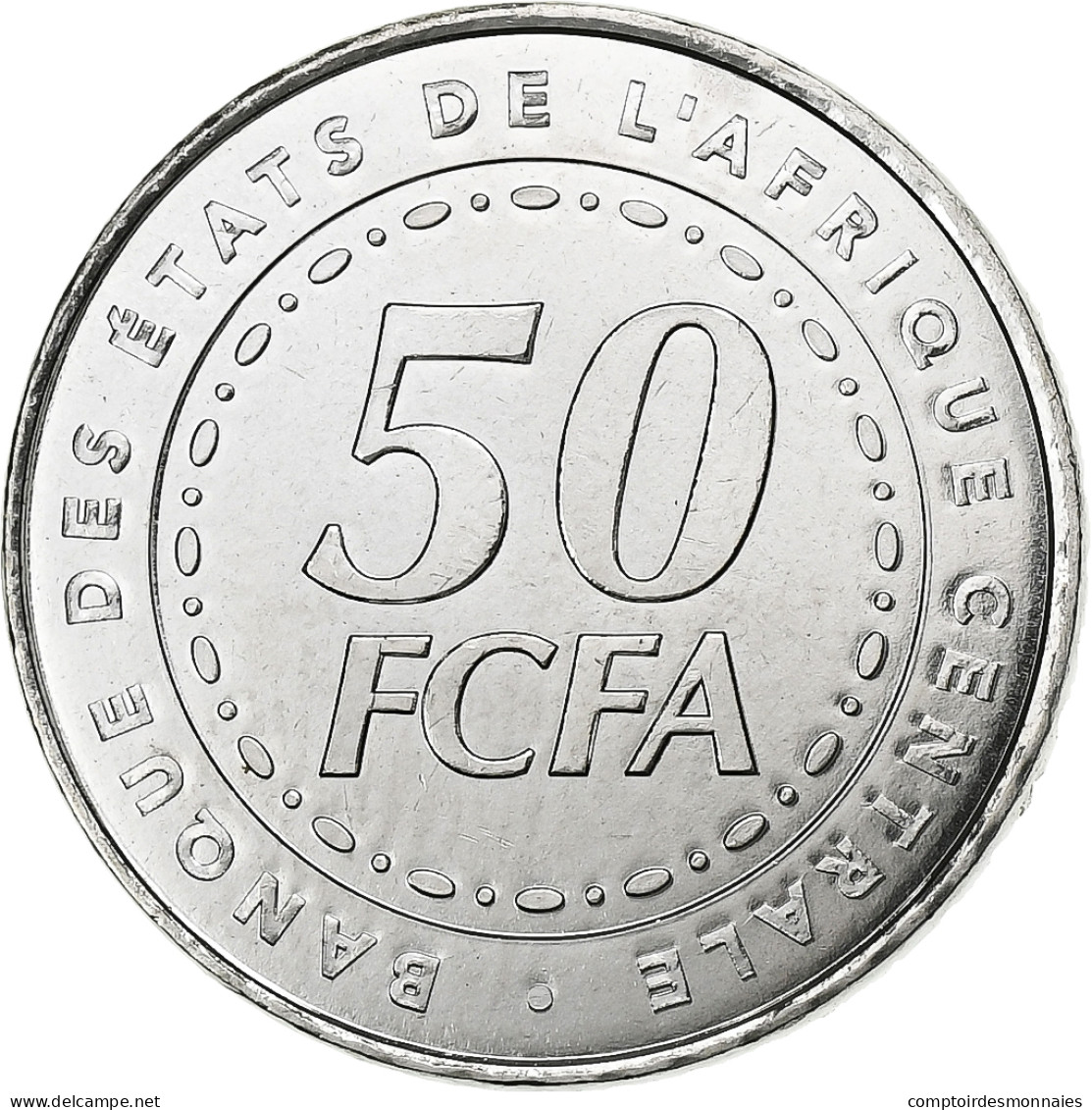 États De L'Afrique Centrale, 50 Francs, 2006, Paris, Acier Inoxydable, FDC - Repubblica Centroafricana