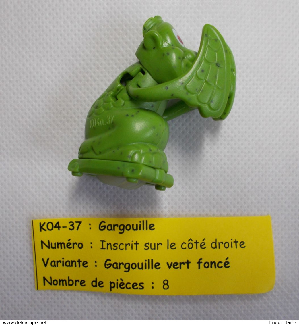 Kinder - Gargouille Vert Foncè - K04 37 - Sans BPZ - Inzetting