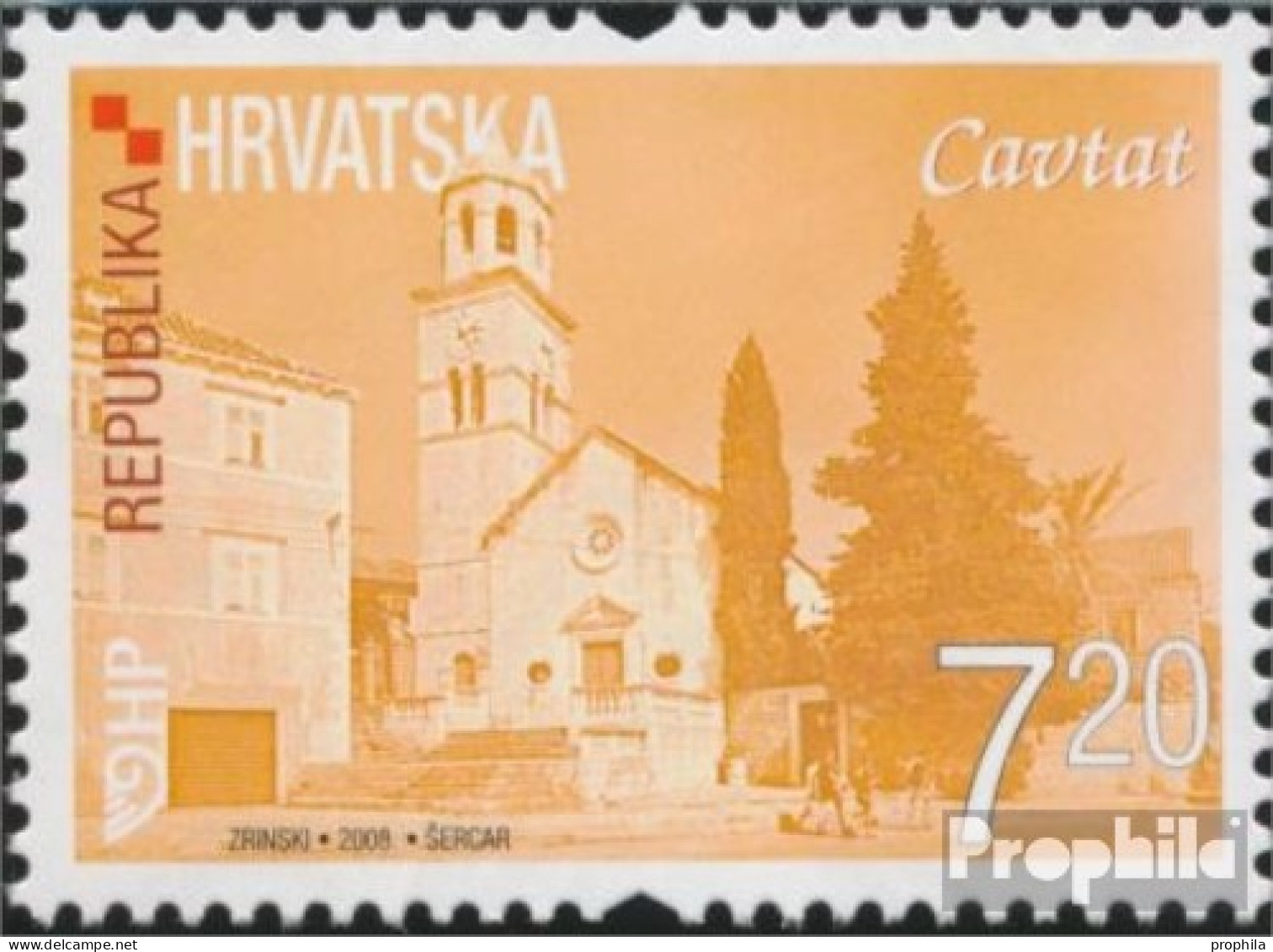 Kroatien 838 (kompl.Ausg.) Postfrisch 2008 Kroatische Städte - Croacia