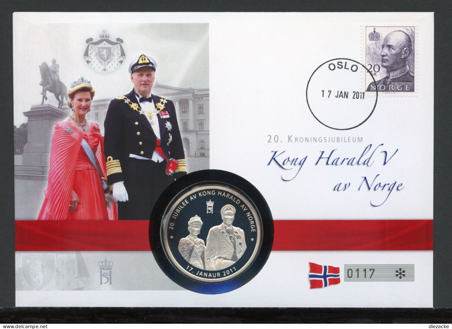 Numisbrief Monarchien Europas König Harald V. Von Norwegen PP (M5408 - Ohne Zuordnung