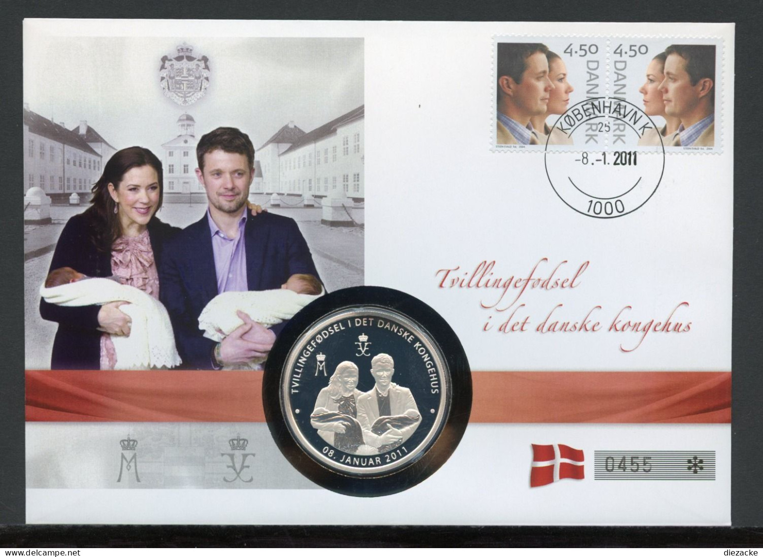 Numisbrief Monarchien Europas Zwillingsgeburt In Dänemarks Könighaus PP (M5409 - Ohne Zuordnung