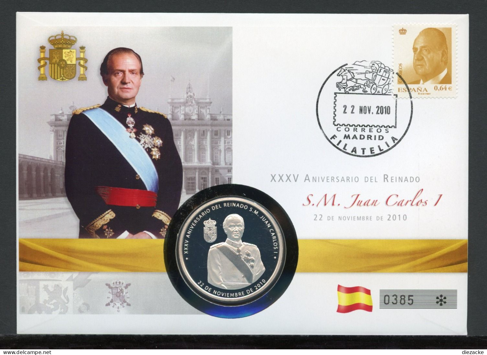 Numisbrief Monarchien Europas König Juan Carlos I. Von Spanien PP (M5406 - Non Classés