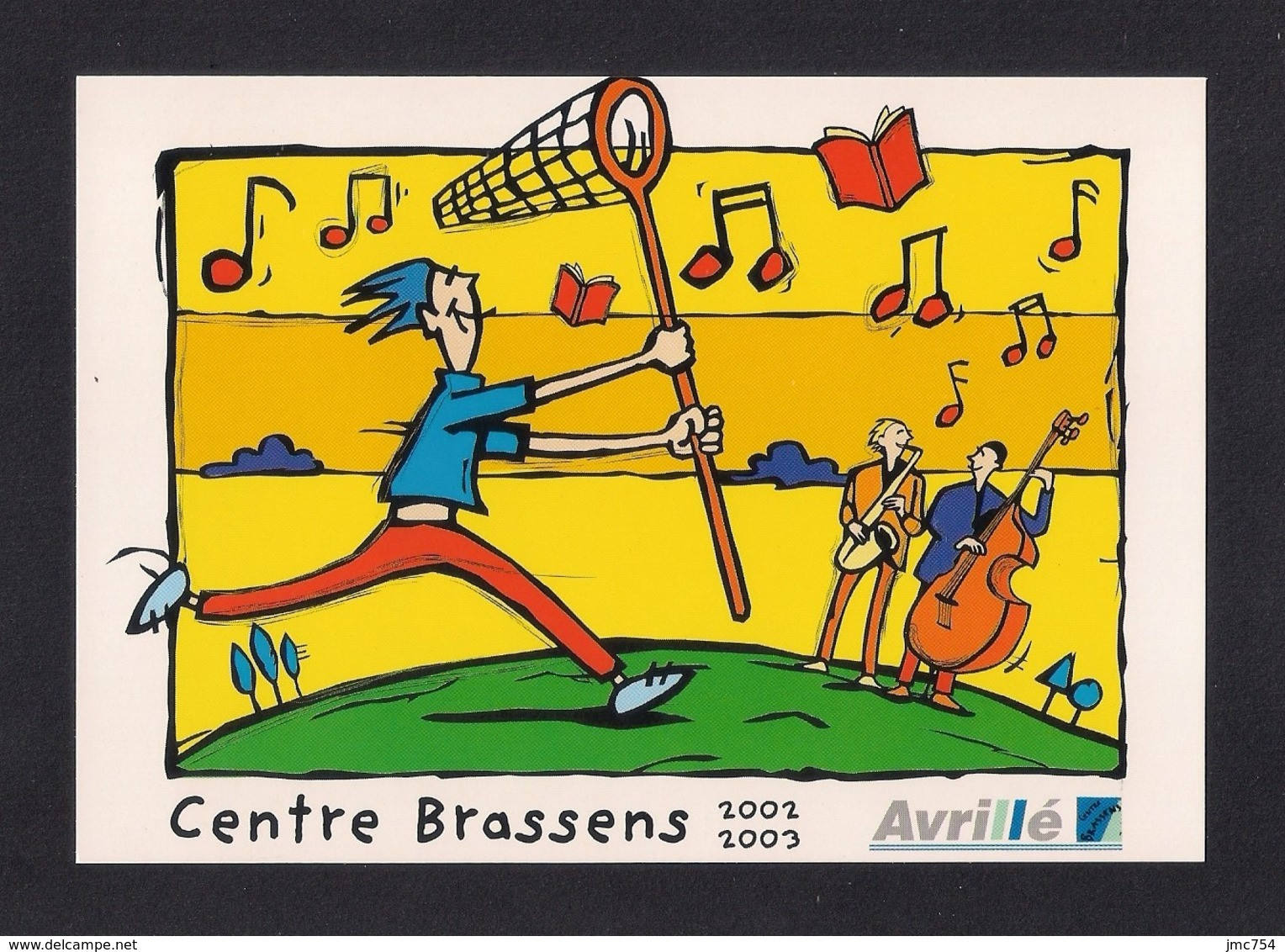 CPM.   Cart'Com.   Centre Georges Brassens.   Avrillé (49).   Programme 2002-2003.   Postcard. - Música Y Músicos