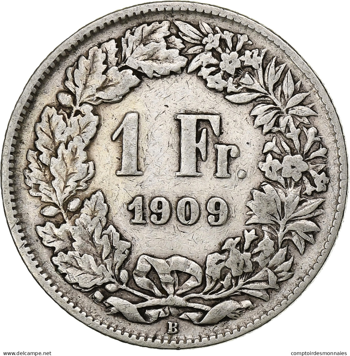 Suisse, Franc, 1909, Bern, Argent, TB+, KM:24 - Autres & Non Classés