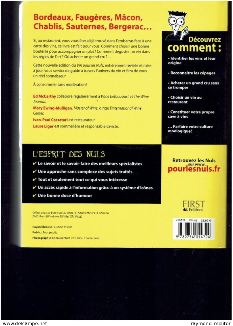 Le Vin Pour LES NULS Edition 2009 - Andere & Zonder Classificatie