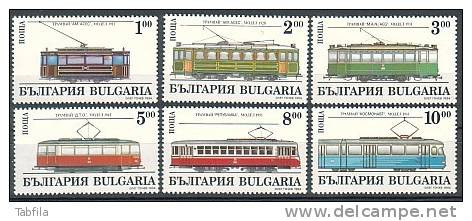 BULGARIA ~ 1994 - Tramways - 6v ** - Nuevos
