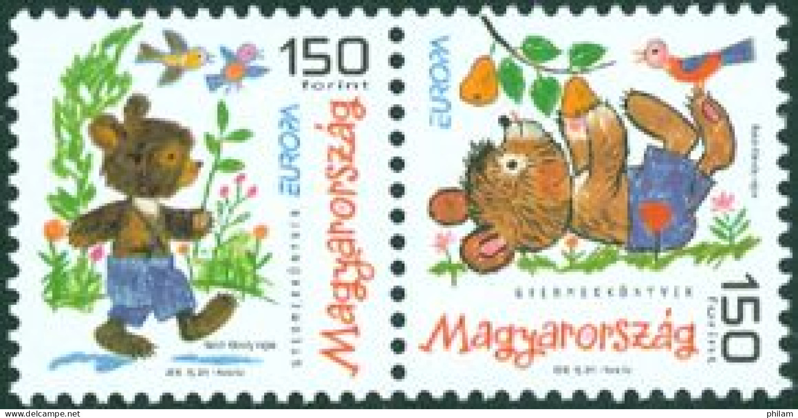 HONGRIE 2010 - Europa - Dessins De Livres Pour Enfants - 2 V. - Unused Stamps