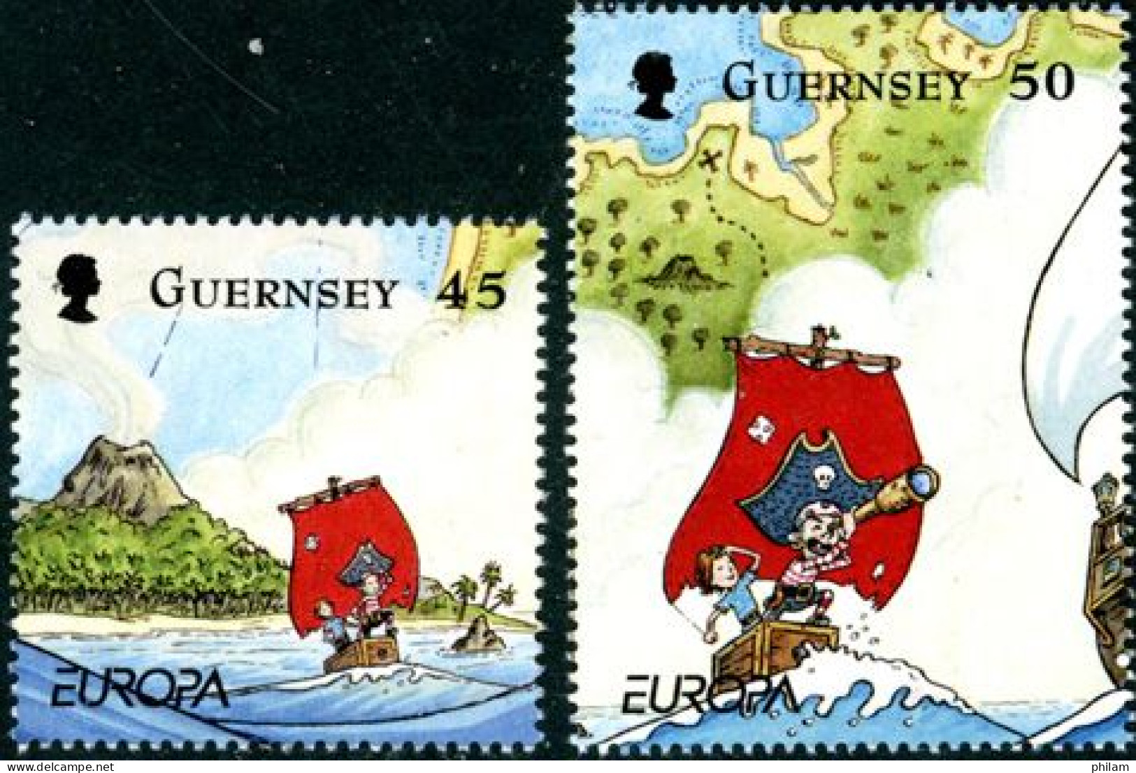 GUERNSEY 2010  - Europa - Dessins Pour Livres Pour Enfants - 2 V. - Guernesey