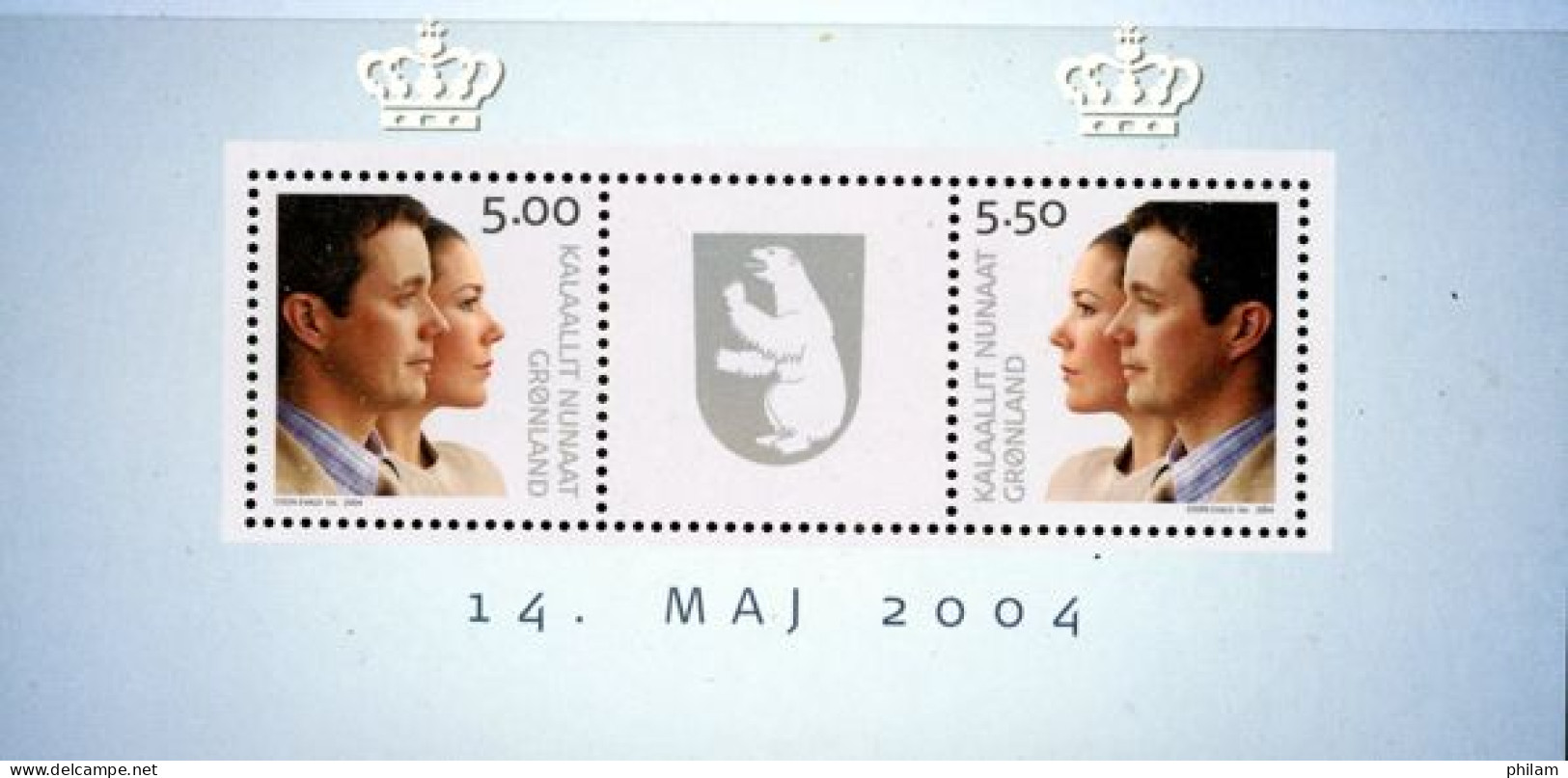 GROENLAND 2004 -Mariage Royal Au Danemark-2 V. - Neufs