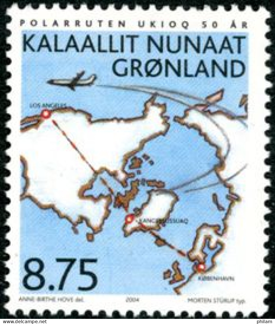 GROENLAND 2004 -vols Civils Entre Le Groenland Et Le Danemark-1 V. - Unused Stamps