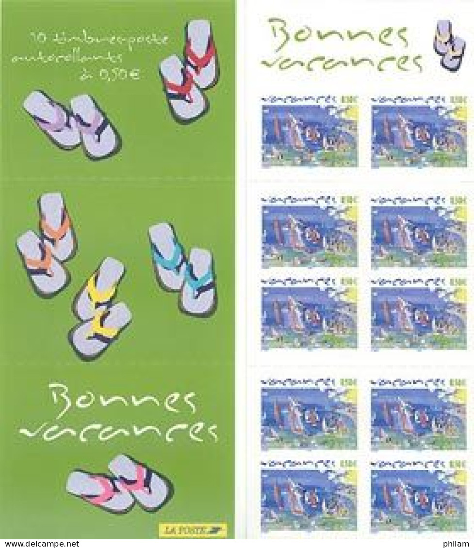 FRANCE 2004 - Europa - Bonnes Vacances  - Carnet Adhésif - Gelegenheidsboekjes