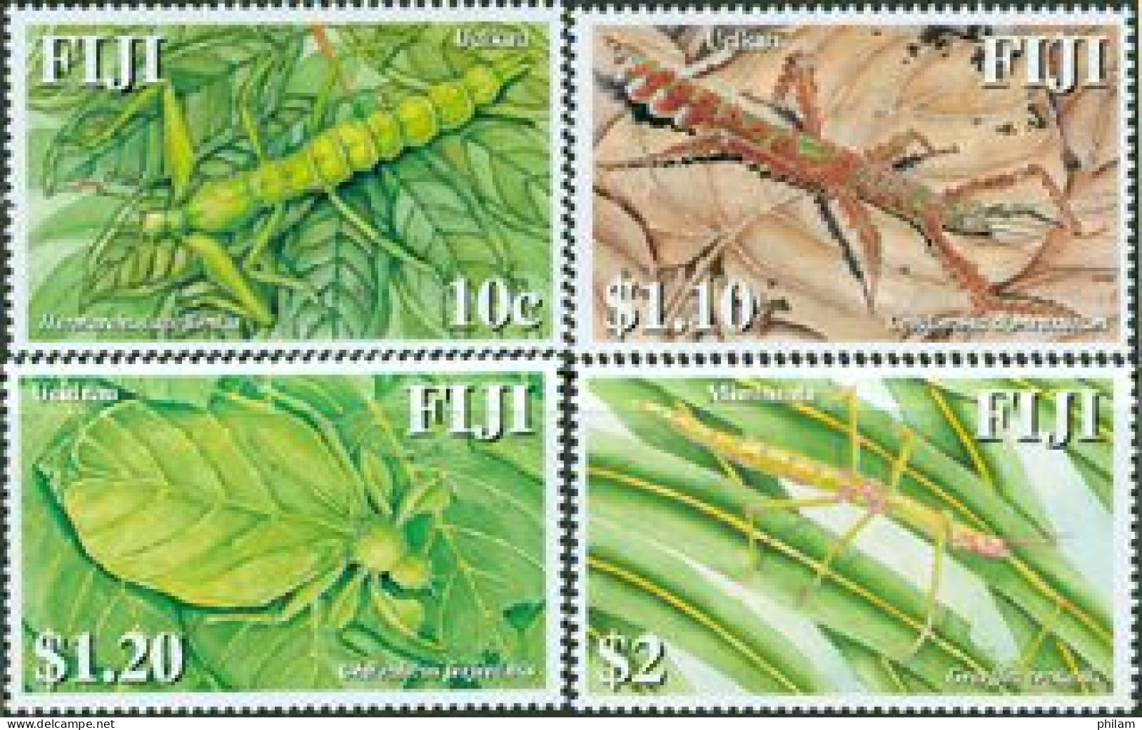 FIDJI 2006 - Insectes - Ucikau - 4 V. - Fiji (1970-...)