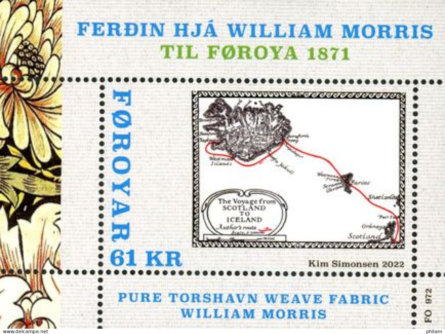 FEROES 2022 - William Morris - Art Et Artisanat - BF - Faroe Islands