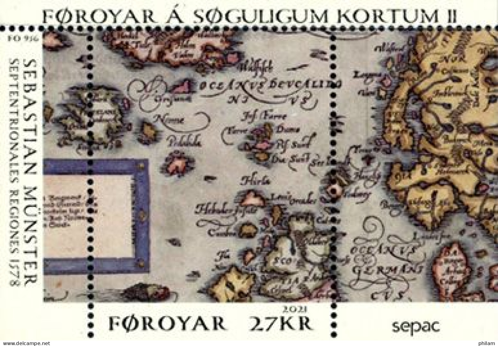 FEROES 2021 - Sepac - Cartes Historiques - BF - Färöer Inseln