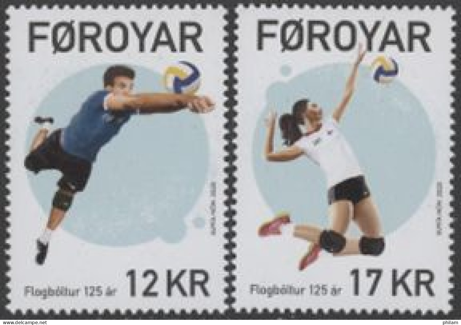 FEROES 2020 - 125 Ans De Volley-Ball - 2 V.                                               - Färöer Inseln