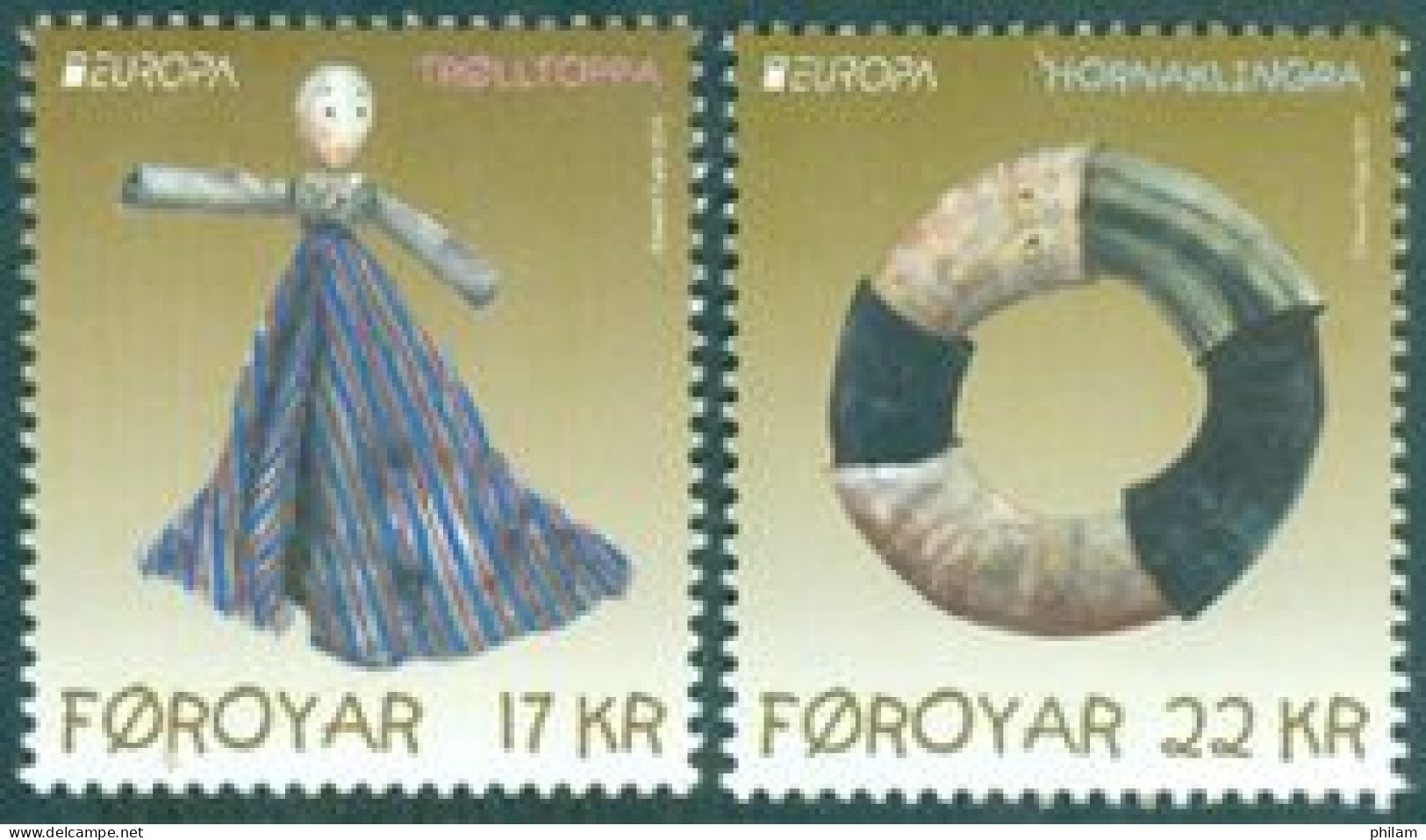 FEROES 2015 - Europa - Jouets Anciens - 2 V. - Faroe Islands