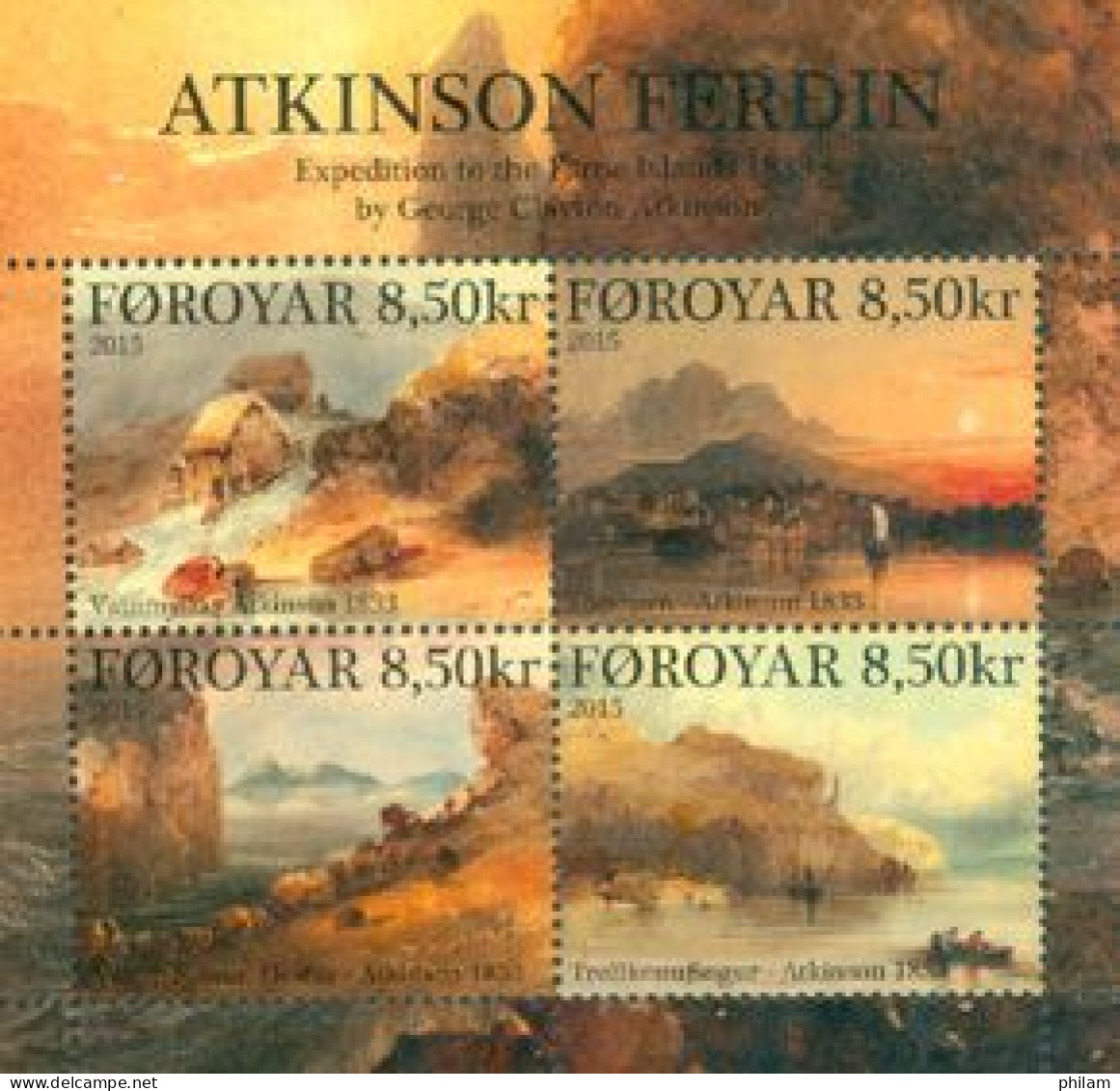FEROES 2015 - Le Voyage D'Atkinson En 1833 - BF - Féroé (Iles)