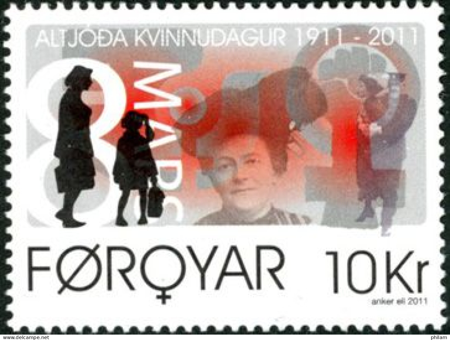 FEROES 2011 - Journée Internationale De La Femme - 1 V. - Faroe Islands