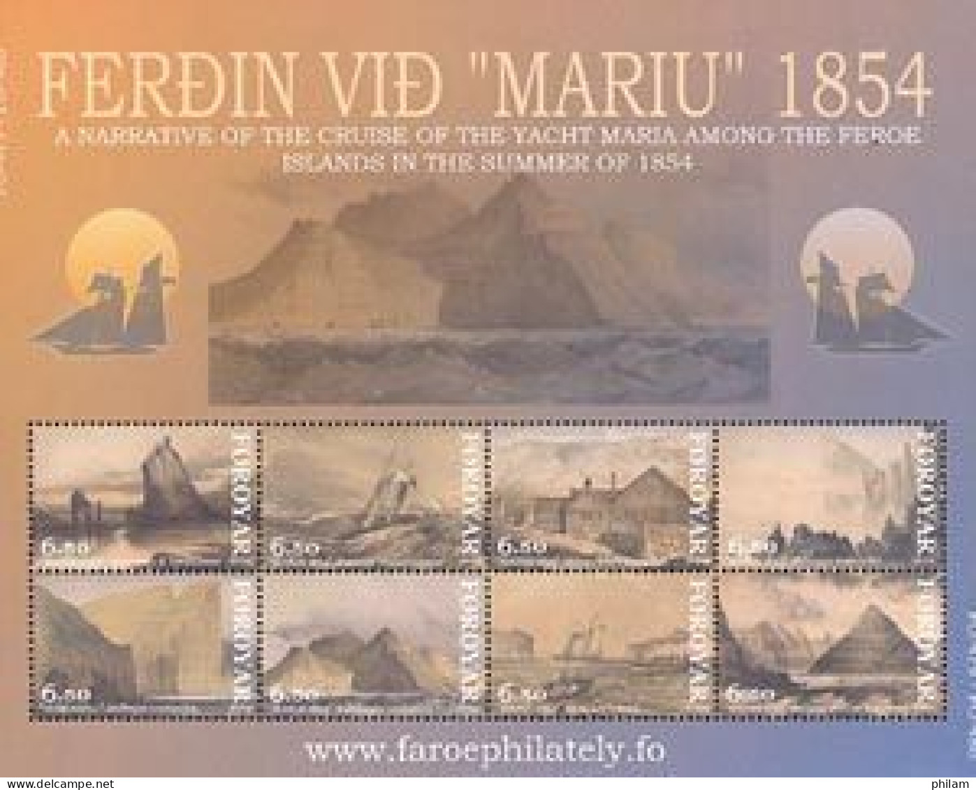 FEROES 2004 - Voyage Sur Le "Mariu" - 8 V En Feuillet - Färöer Inseln