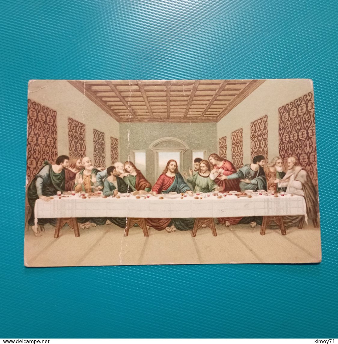 Cartolina Cenacolo. Viaggiata 1931 - Jesus