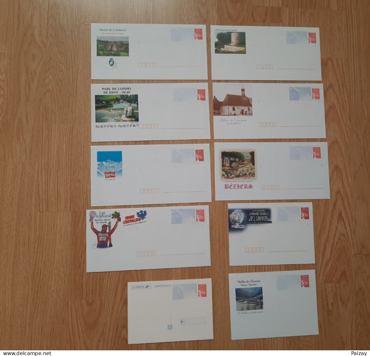 10 Enveloppes  Pret A Poster Timbre Marianne De Luquet N° 3417 Ou N° 3083 ** La Poste Ou RF Sur Le Timbre - Other & Unclassified