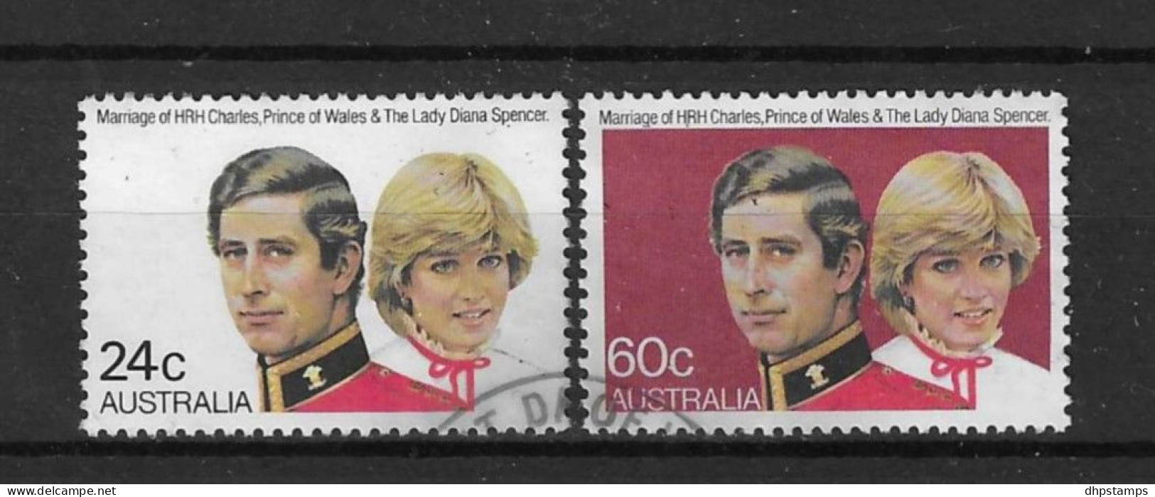 Australia 1981 Wedding Prince Charles & Diana Spencer Y.T. 740/741 (0) - Used Stamps