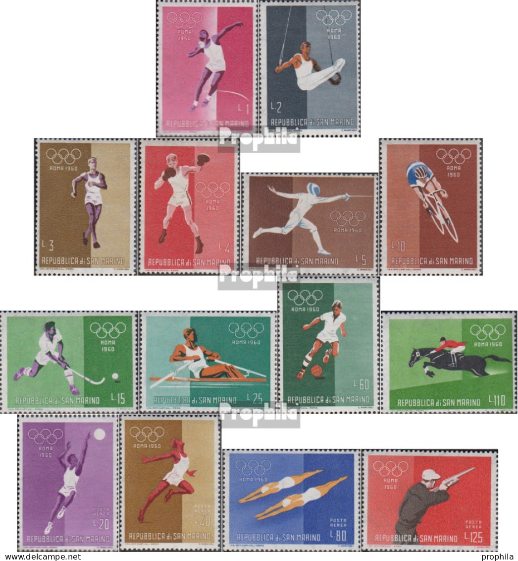 San Marino 645-658 (kompl.Ausg.) Postfrisch 1960 Sommerolympiade - Unused Stamps