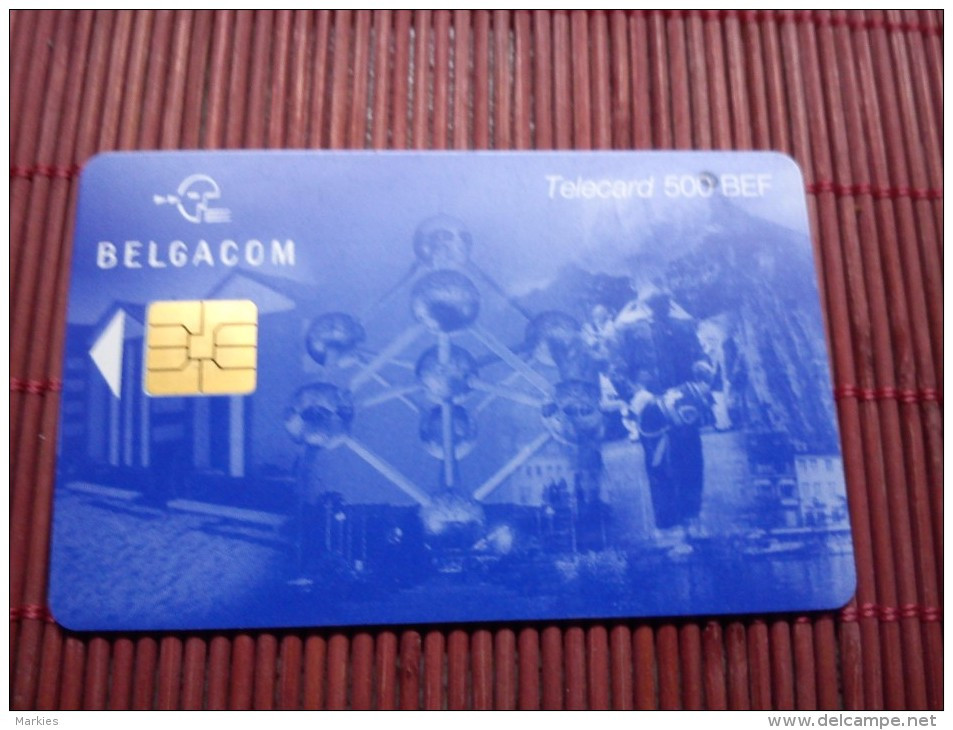 Phonecard Atomium 500 BEF Used GH  30.09..2001 Only 20.000  Made Rare - Met Chip