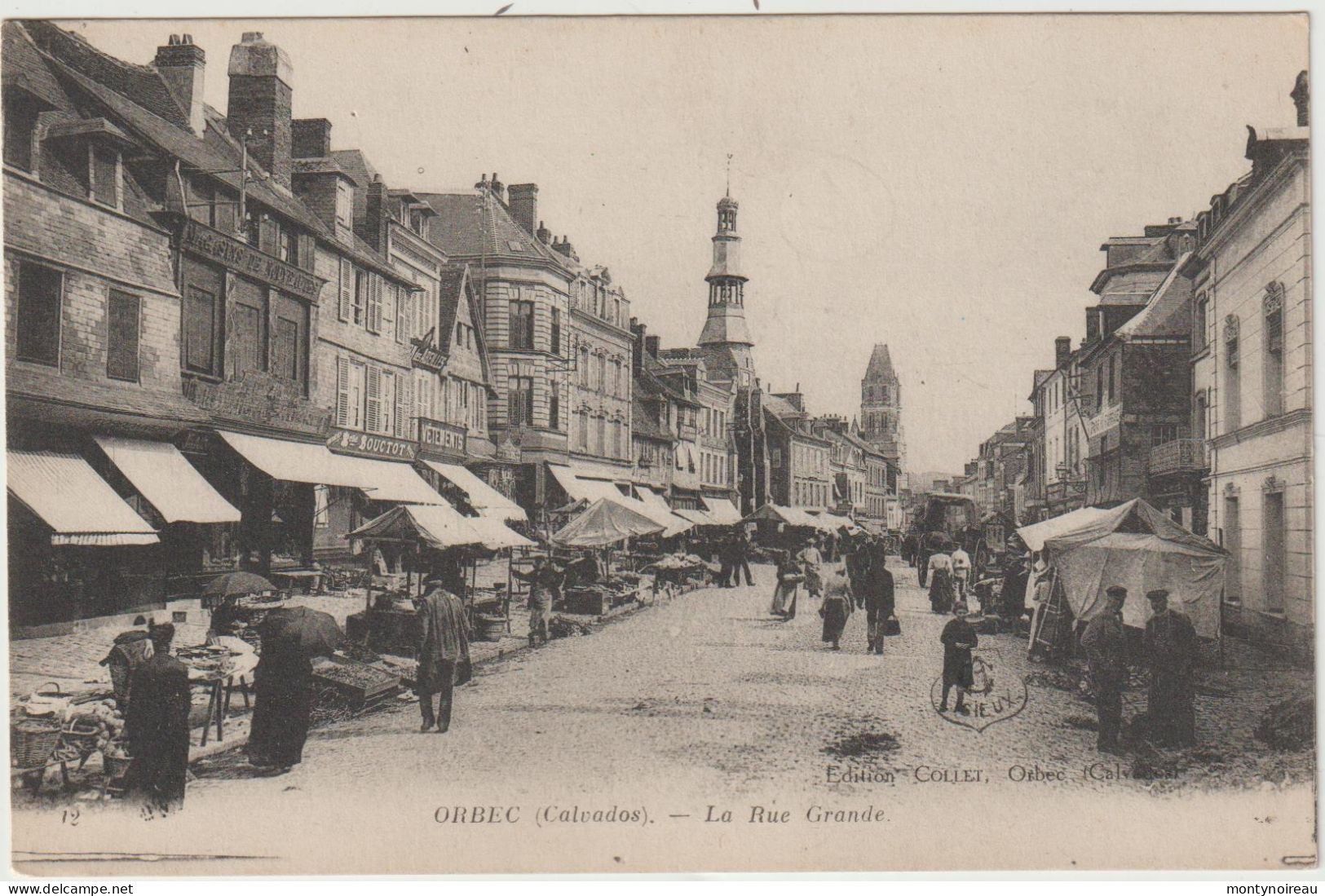 DEF : Calvados : ORBEC : La  Rue  Grande - Orbec