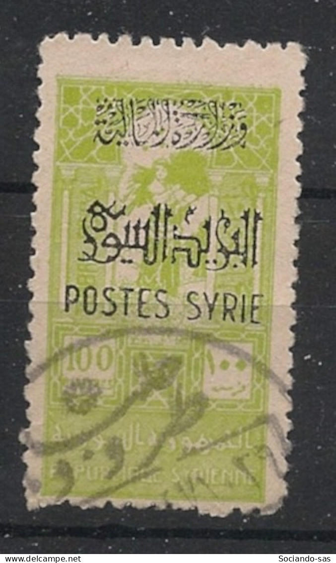 SYRIE - 1945 - N°YT. 287 - 100pi Vert-jaune - Oblitéré / Used - Usati