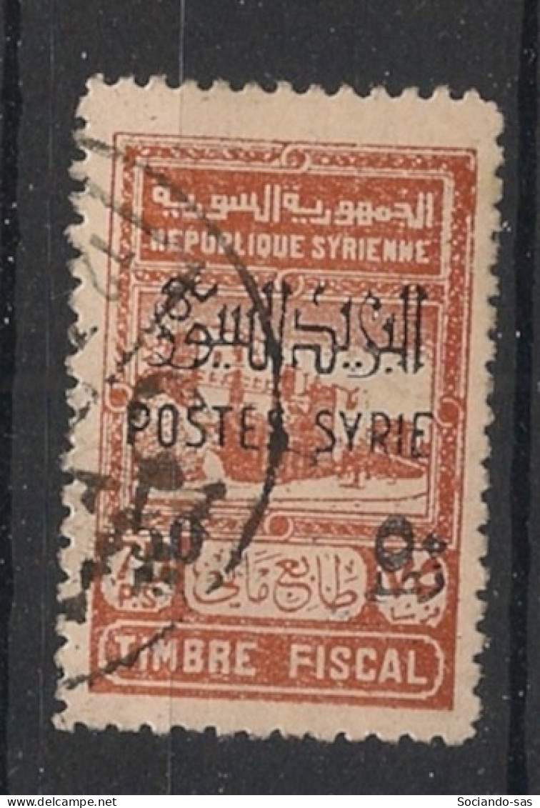 SYRIE - 1945 - N°YT. 285 - 50pi Sur 75pi Brun - Oblitéré / Used - Gebraucht