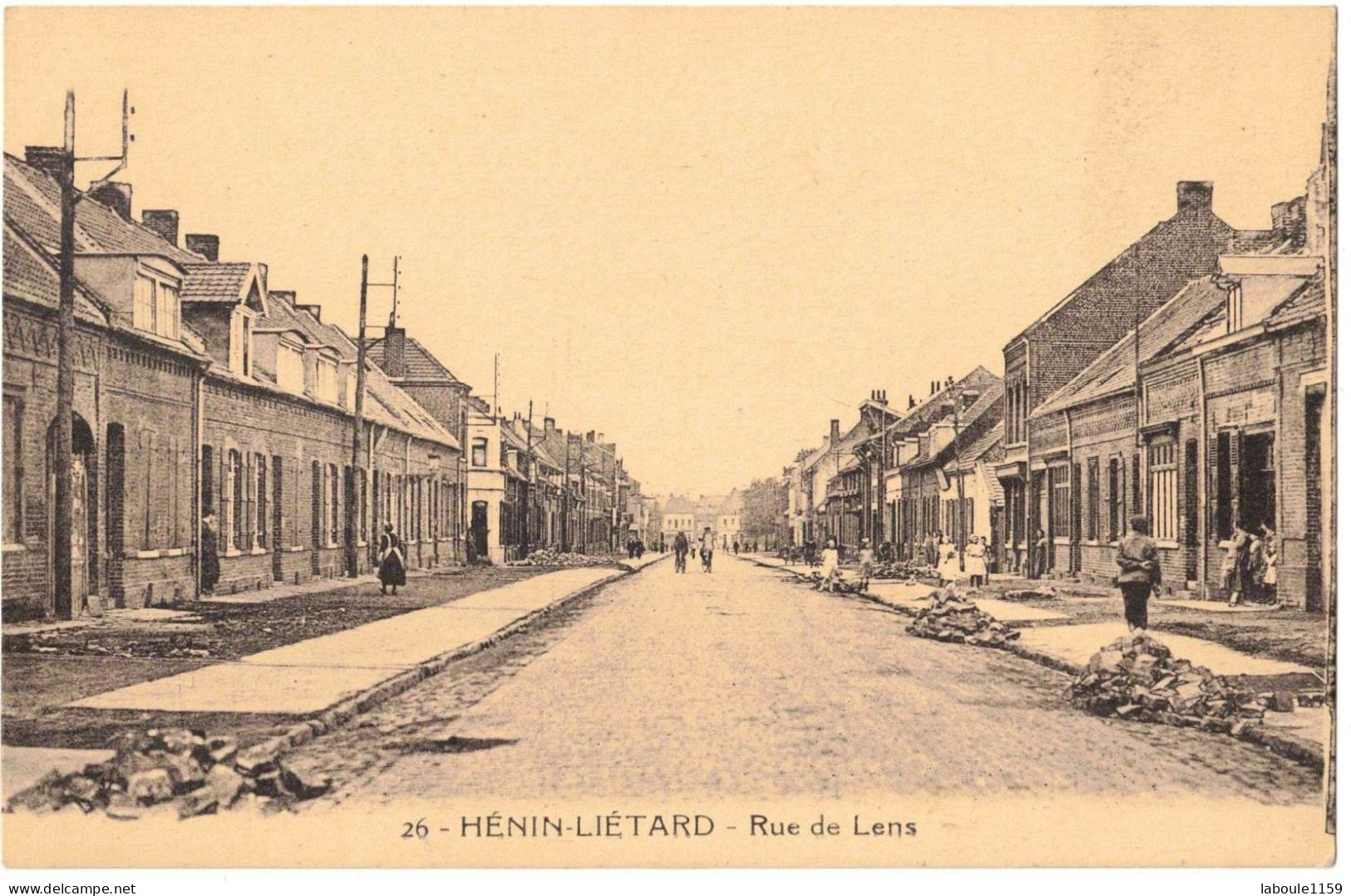 PAS DE CALAIS HENIN LIETARD BEAUMONT : RUE DE LENS - PLAN ANIME - Henin-Beaumont