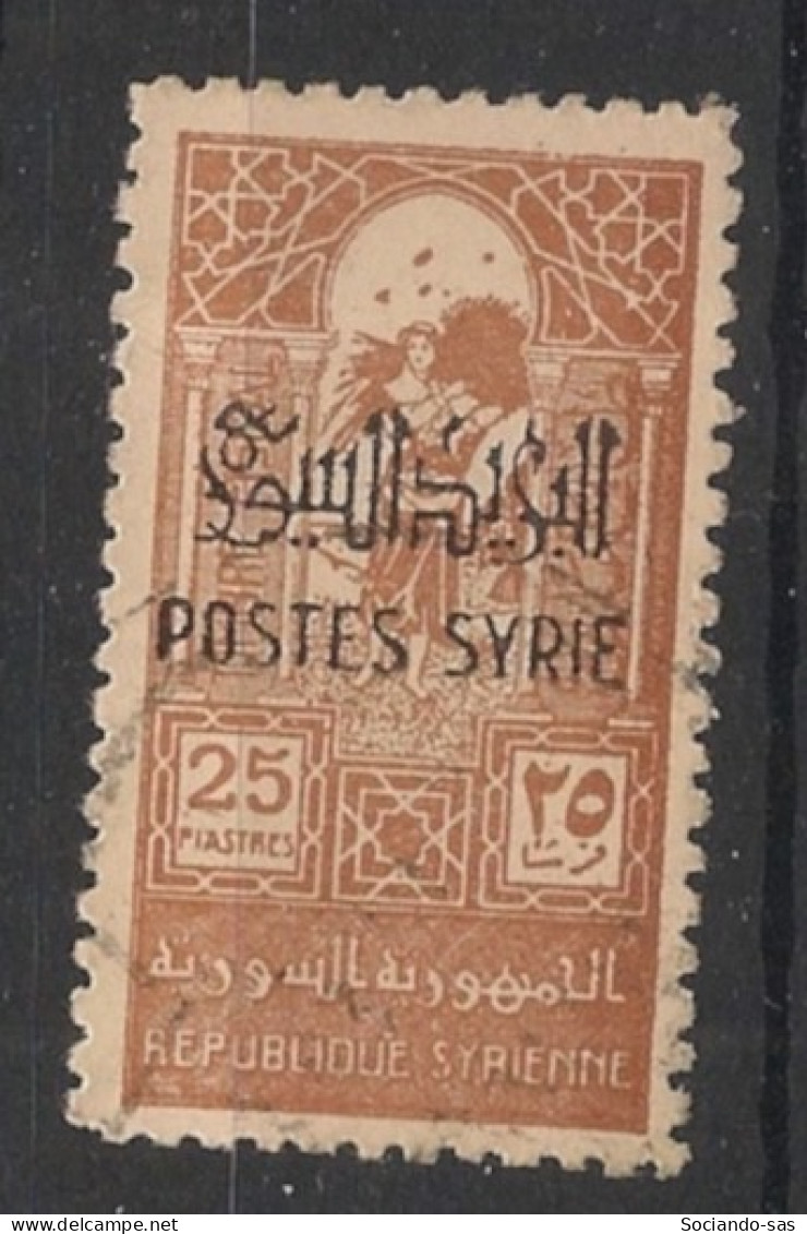 SYRIE - 1945 - N°YT. 284 - 25pi Brun-rouge - Oblitéré / Used - Used Stamps