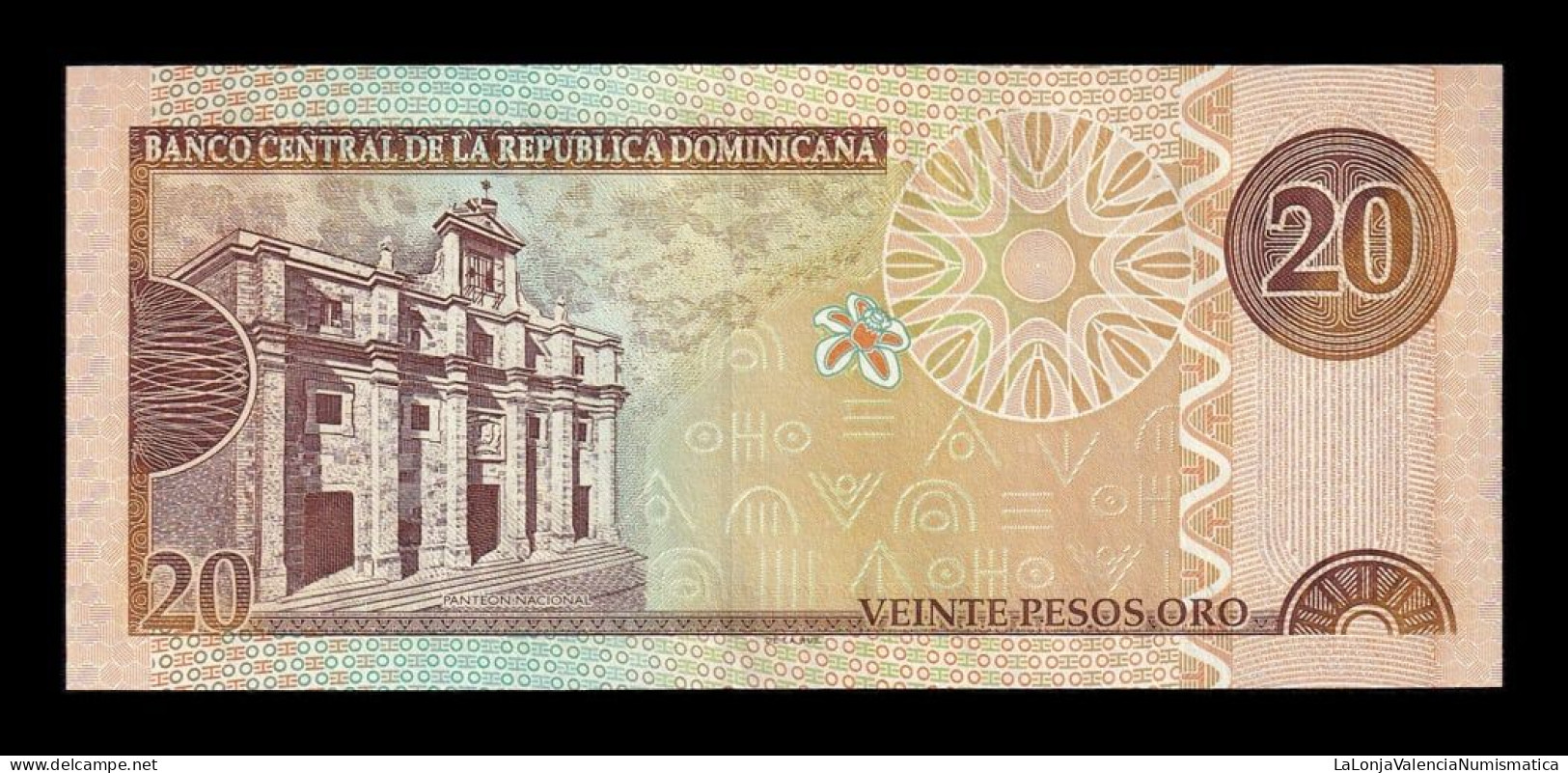 República Dominicana 20 Pesos Oro 2003 Pick 169c Sc Unc - Dominicaine
