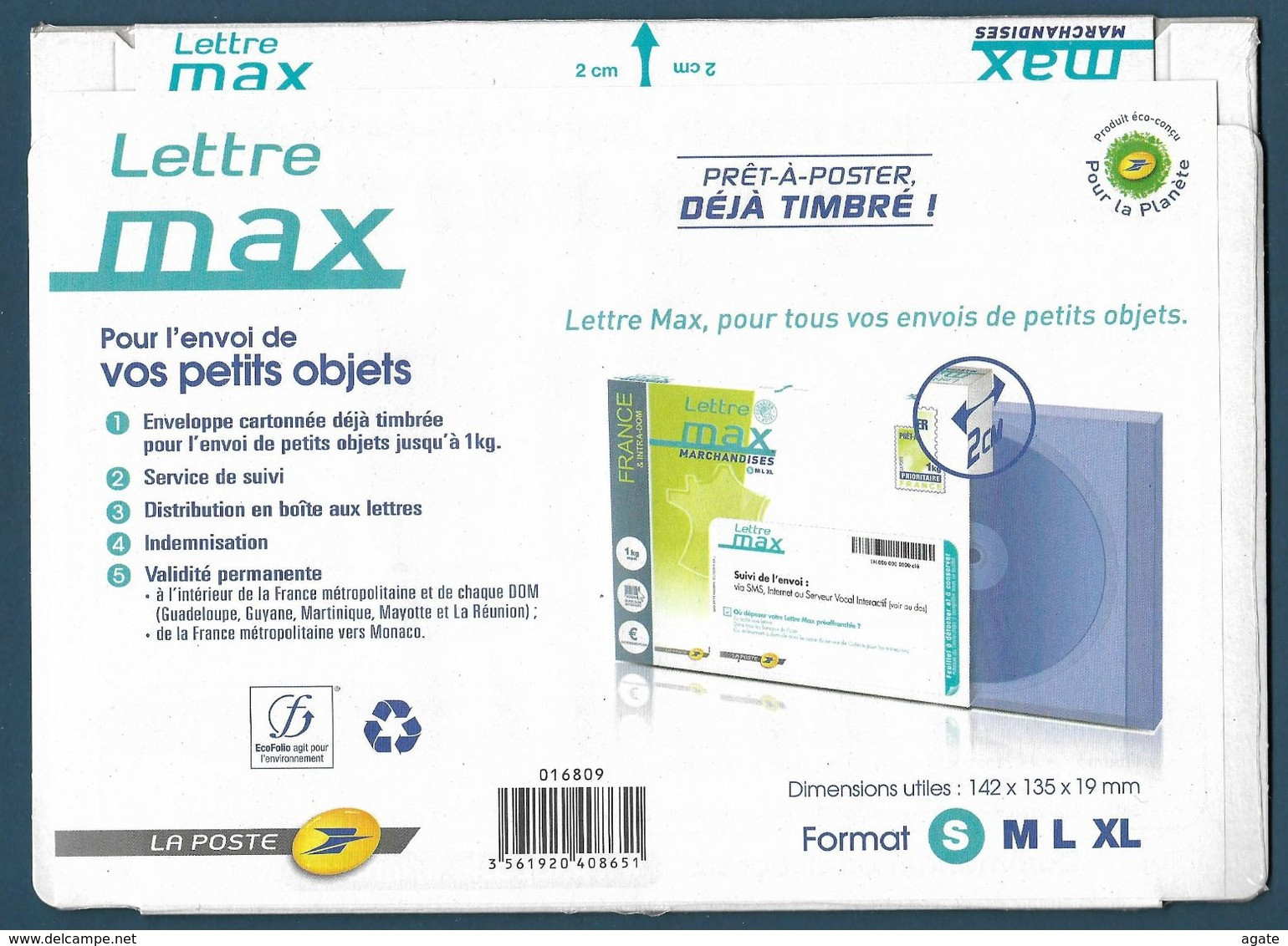 PAP Lettre Max 1 Kg Marchandises Modèle S Spécial CD - Neuf Sous Blister - PAP: Sonstige (1995-...)