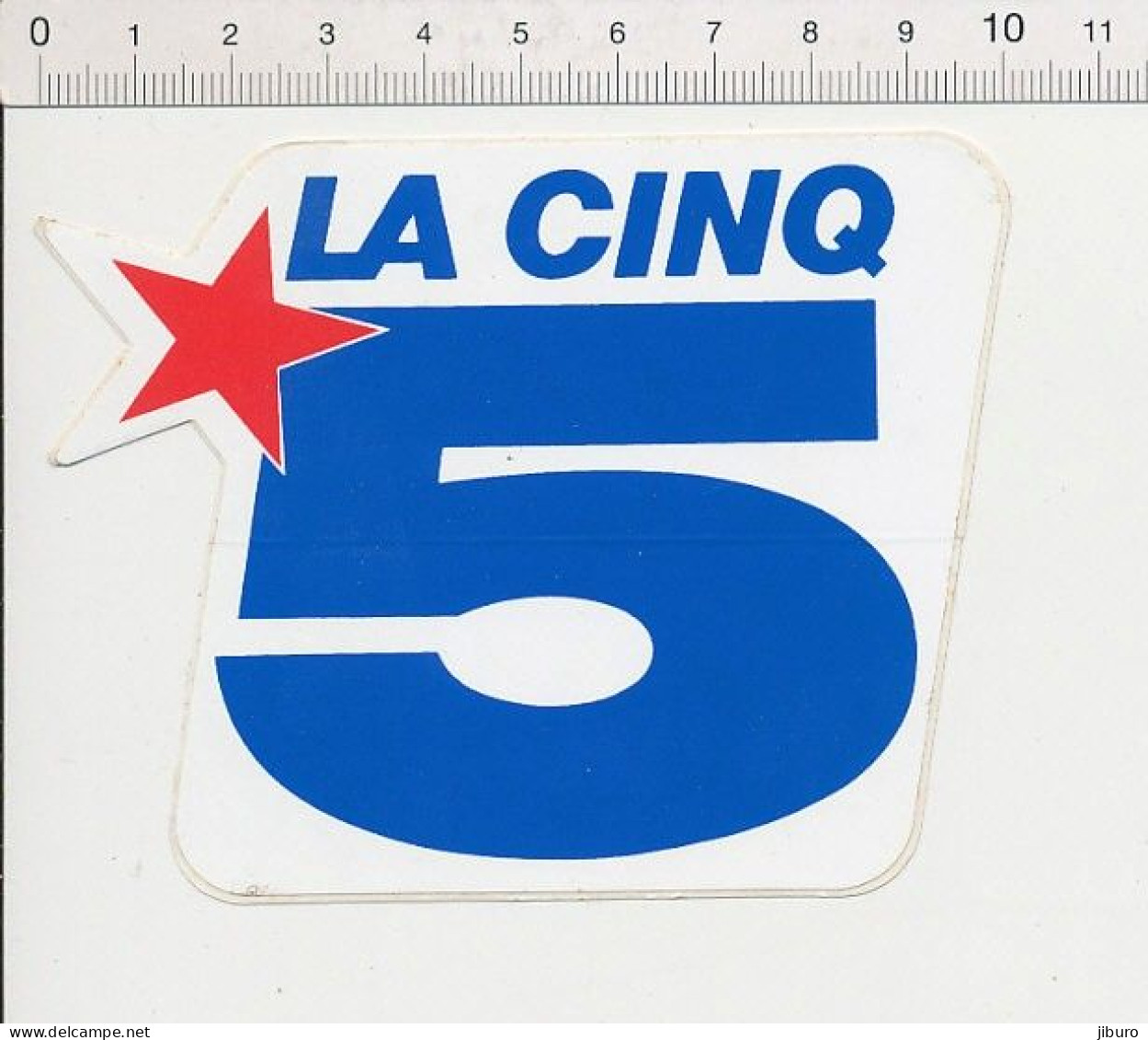 Autocollant Sticker Publicité La Cinq Chaîne De Télévision ADH21/23 - Pegatinas
