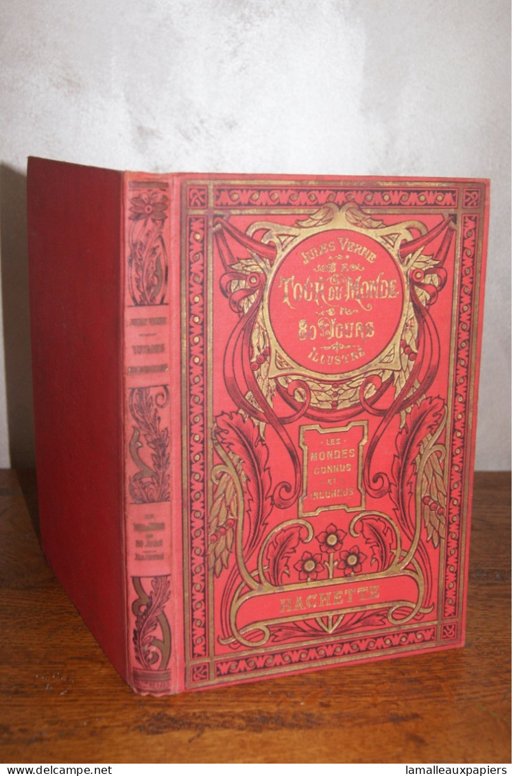 Le Tour Du Monde En 80 Jours(Jules VERNE) 1920 Collection Hetzel/édition HACHETTE - Klassische Autoren